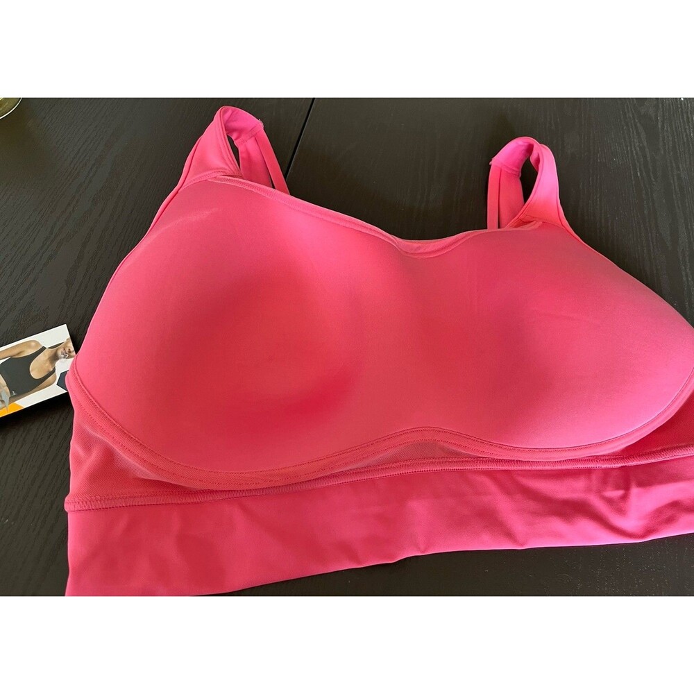 AVIA Women Ventilated Molded Cup Bra Size XXXL  (22) Hot Pink